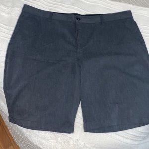 Mens dark grey dress shorts